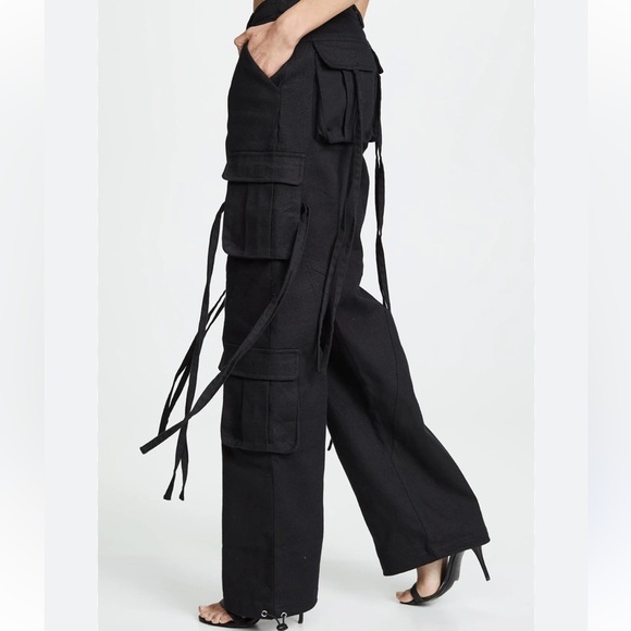 - I AM GIA ALTRA MID RISE UTILITY PANT IN CHARCOAL - Picture 2 of 8